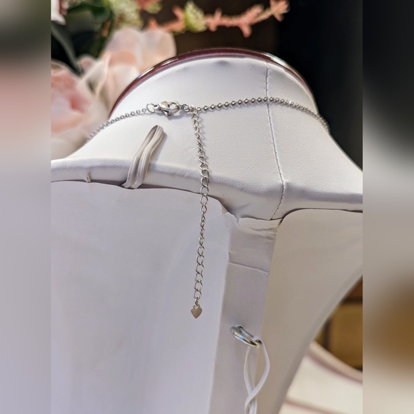 Brilliant Cut CZs set in 18K White Gold over Titanium - Picture 6 of 15